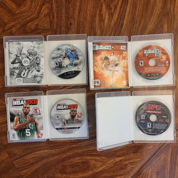 PS3 GAME BUNDLE - 4 Sports Playstation 3 Games, Madden NFL, NBA, MLB, UFC - Picture 3 of 11